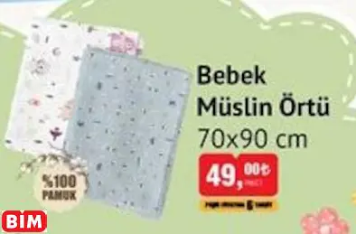 BABYCO BEBEK MÜSLİN ÖRTÜ 70X90 CM